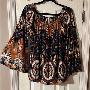 Cezanne Multicolor Boho Blouse